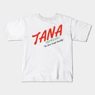 Parody Logo - Tana Depresso Kids T-Shirt